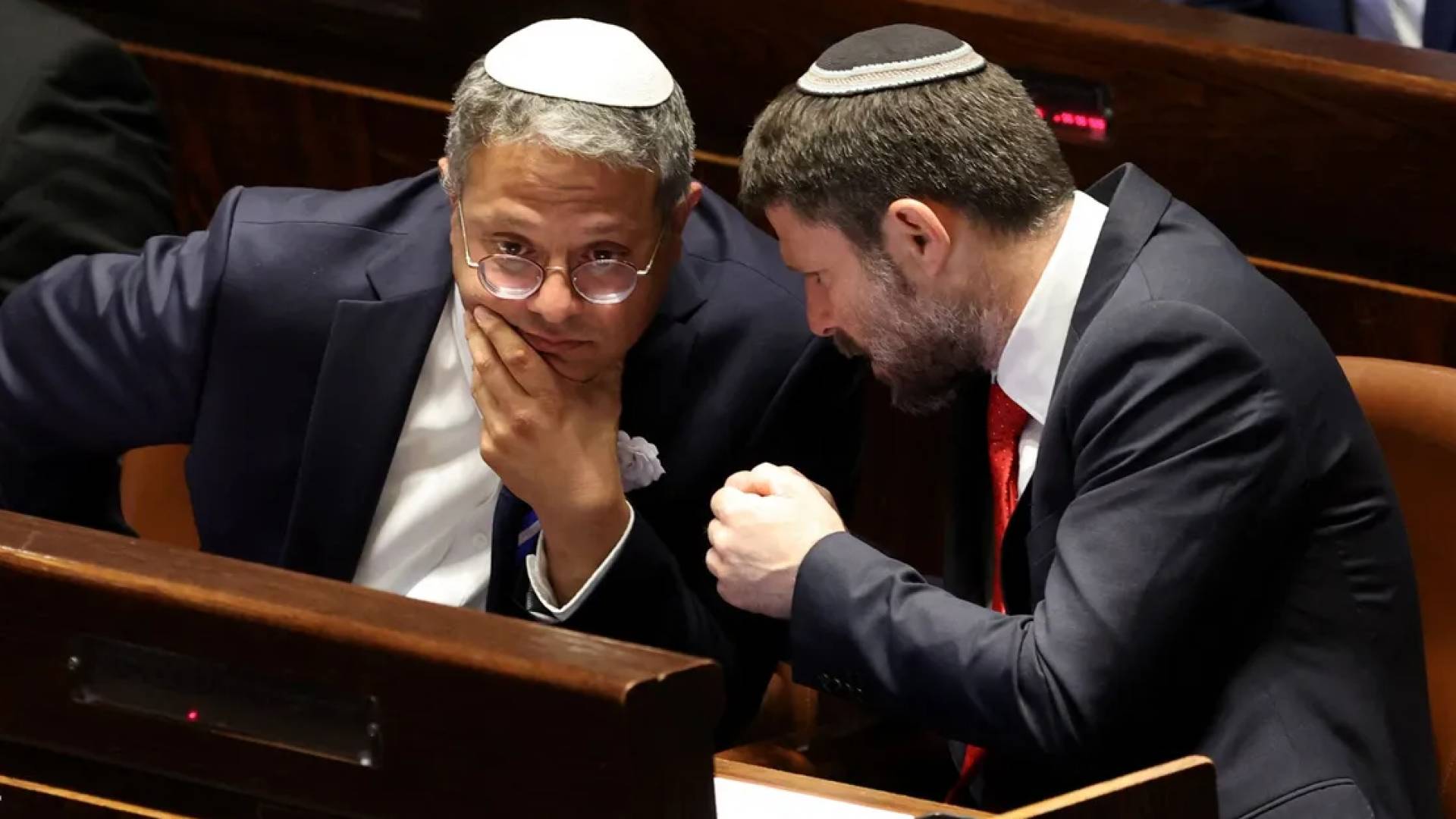 وزير الأمن القومي في حكومة الاحتلال إيتمار بن غفير، ووزير المالية بتسلئيل سموتريتش