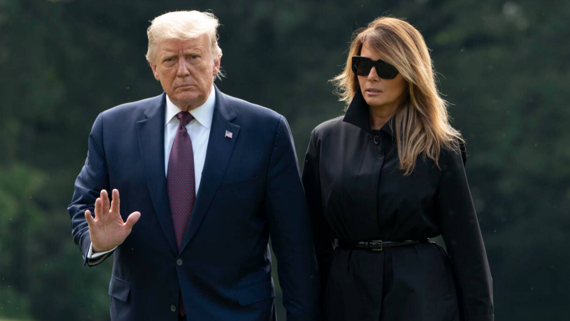 الرئيس الأمريكي دونالد ترمب وزوجته ميلانيا