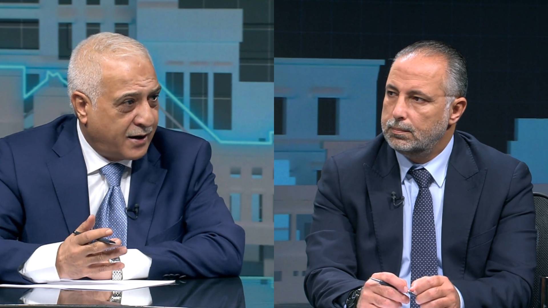 الكاتب الصحفي حسين الرواشدة  رئيس تحرير صحيفة الغد مكرم الطراونة