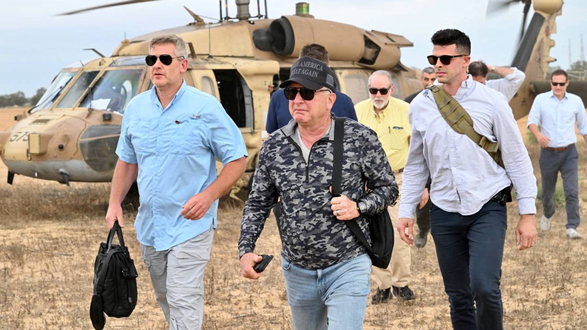 زيارة المبعوث الأمريكي للشرق الأوسط ستيف ويتكوف إلى مراكز توزيع المساعدات في قطاع غزة