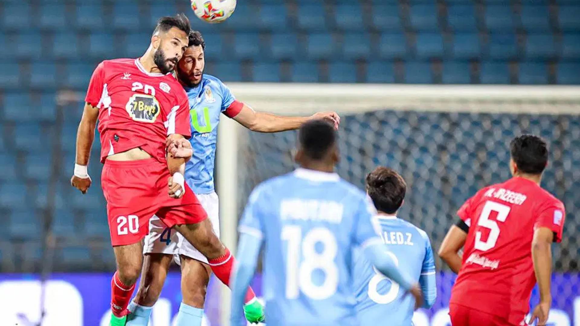 من مباراة سابقة بين الفيصلي والجزيرة