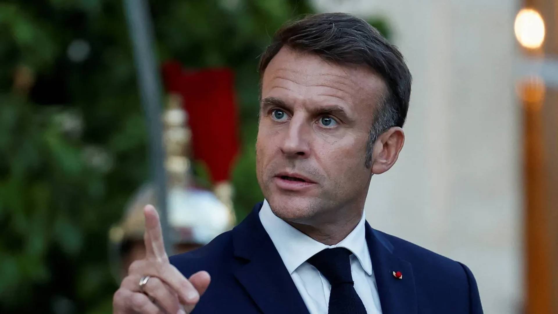 الرئيس الفرنسي ايمانويل ماكرون