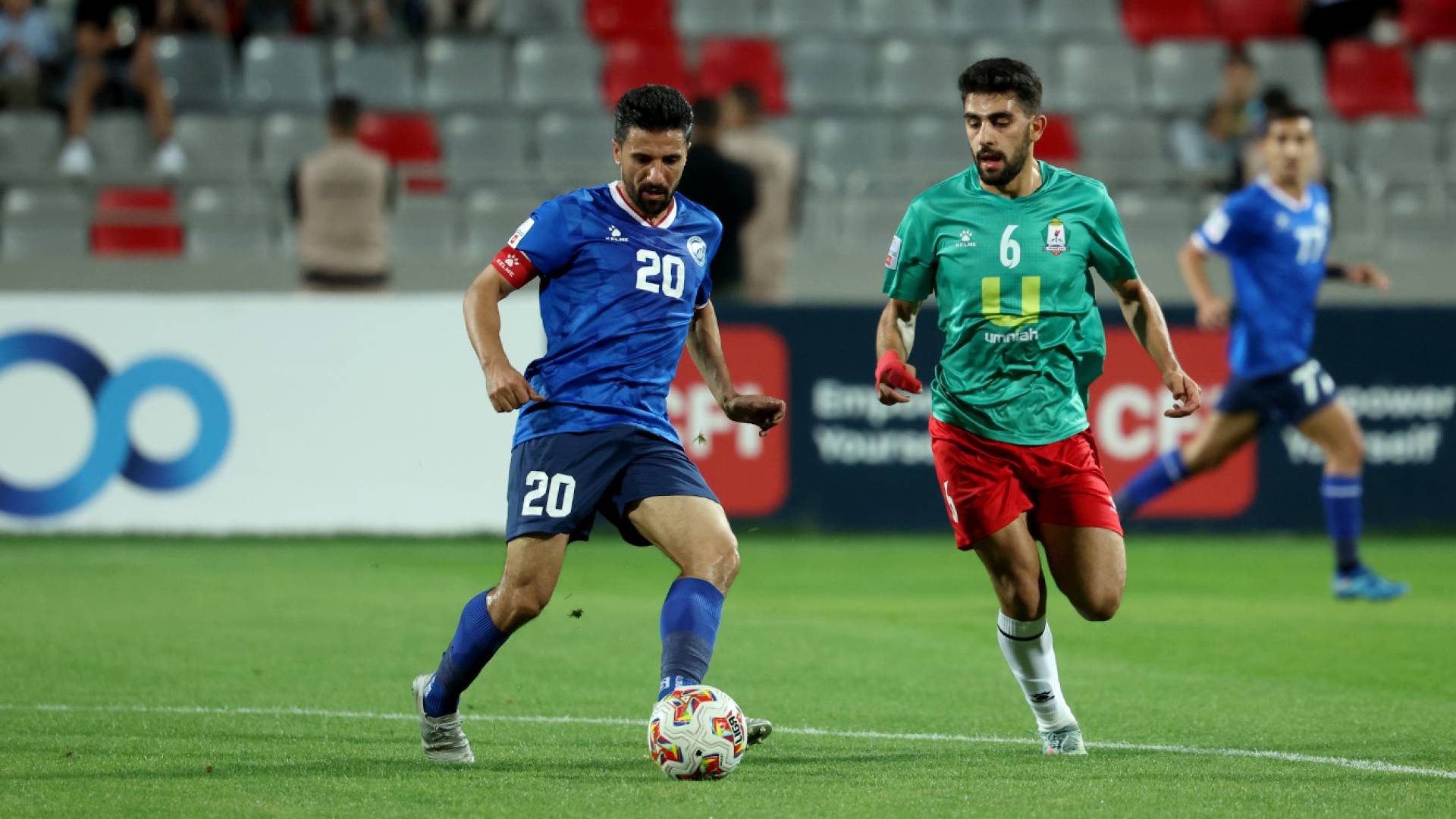 من مباراة الوحدات والرمثا