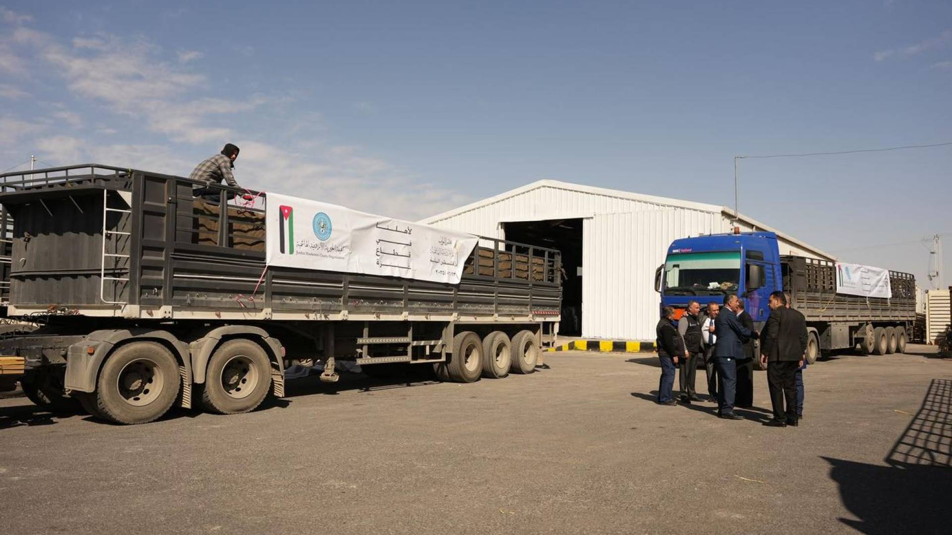 قافلة مساعدات أردنية