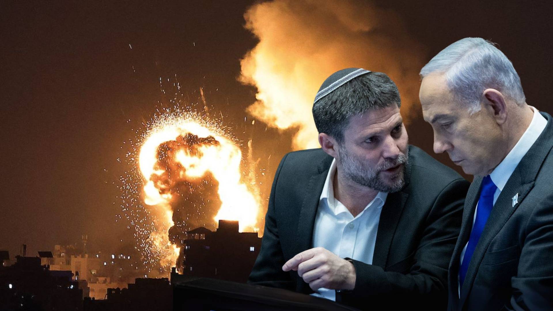 وزير مالية الاحتلال سموتريتش ورئيس وزراء الاحتلال نتنياهو