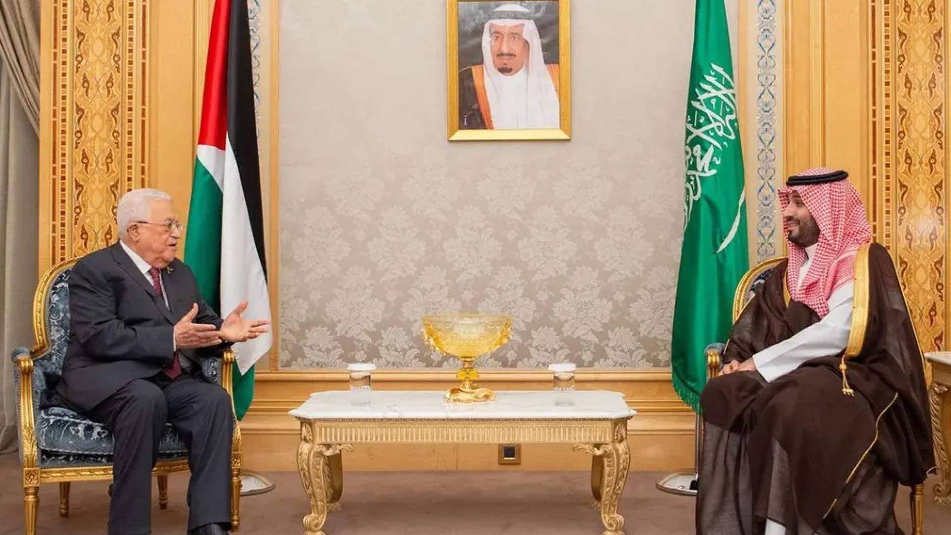 الرئيس الفلسطيني وولي العهد السعودي