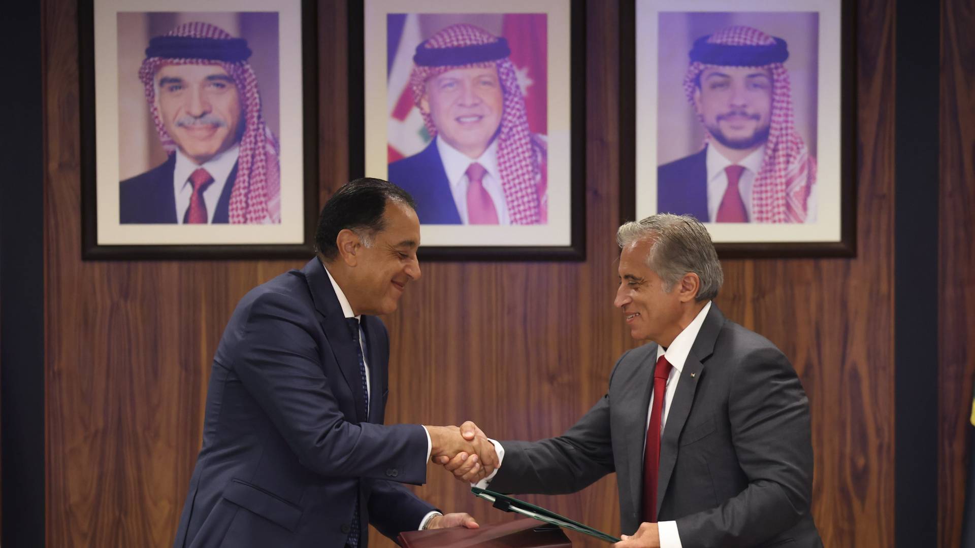 رئيس الوزراء المصري ورئيس الوزراء الاردني