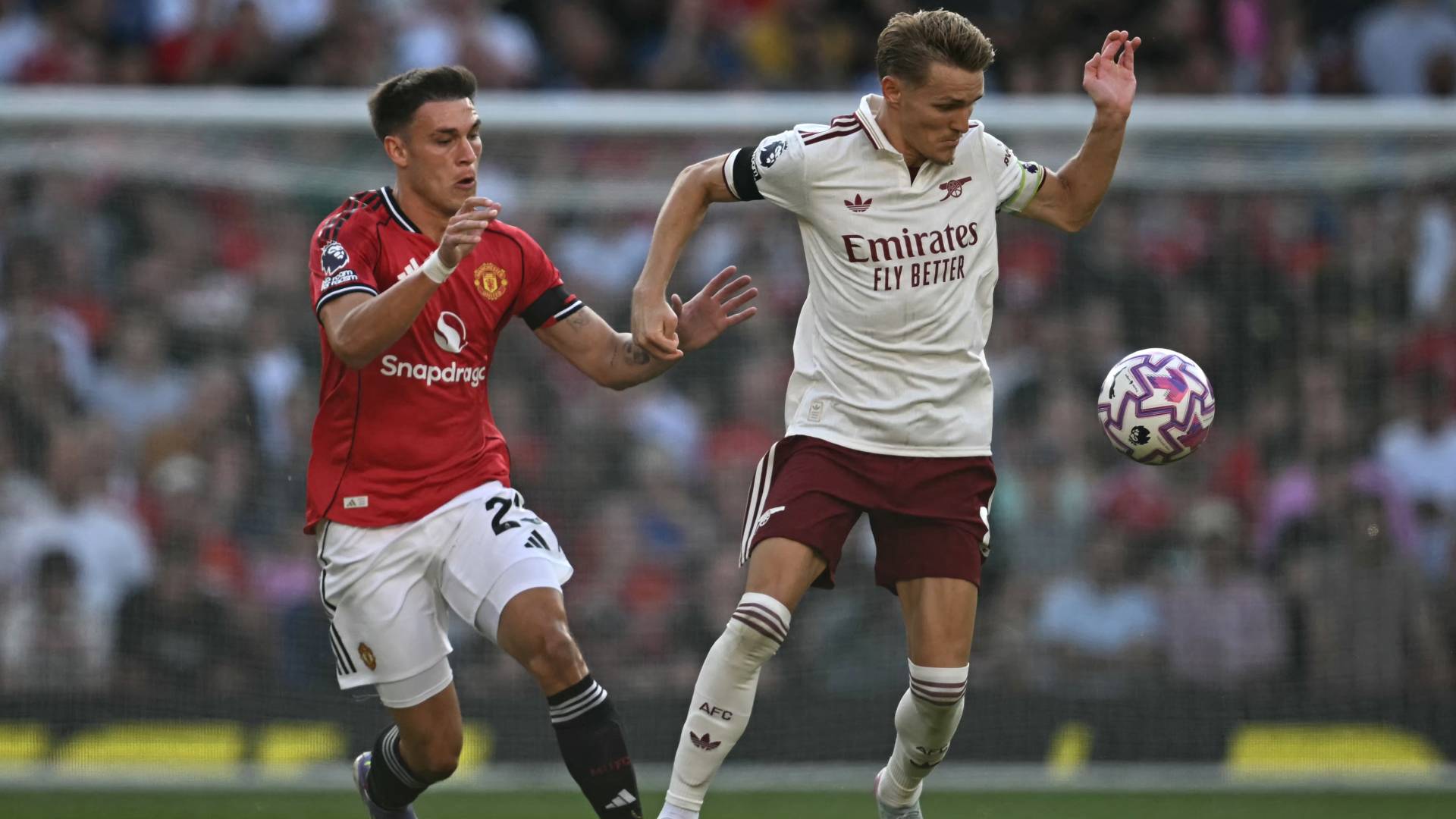 من مباراة مانشستر يونايتد وآرسنال