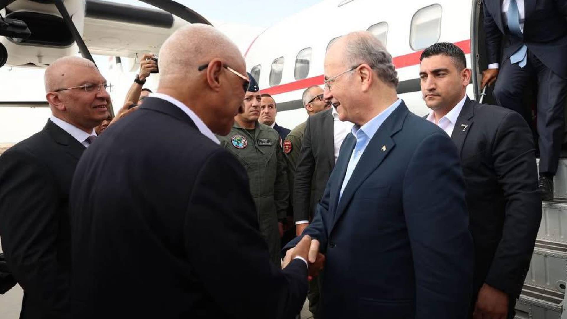 وزير الخارجية المصري ورئيس وزراء فلسطين