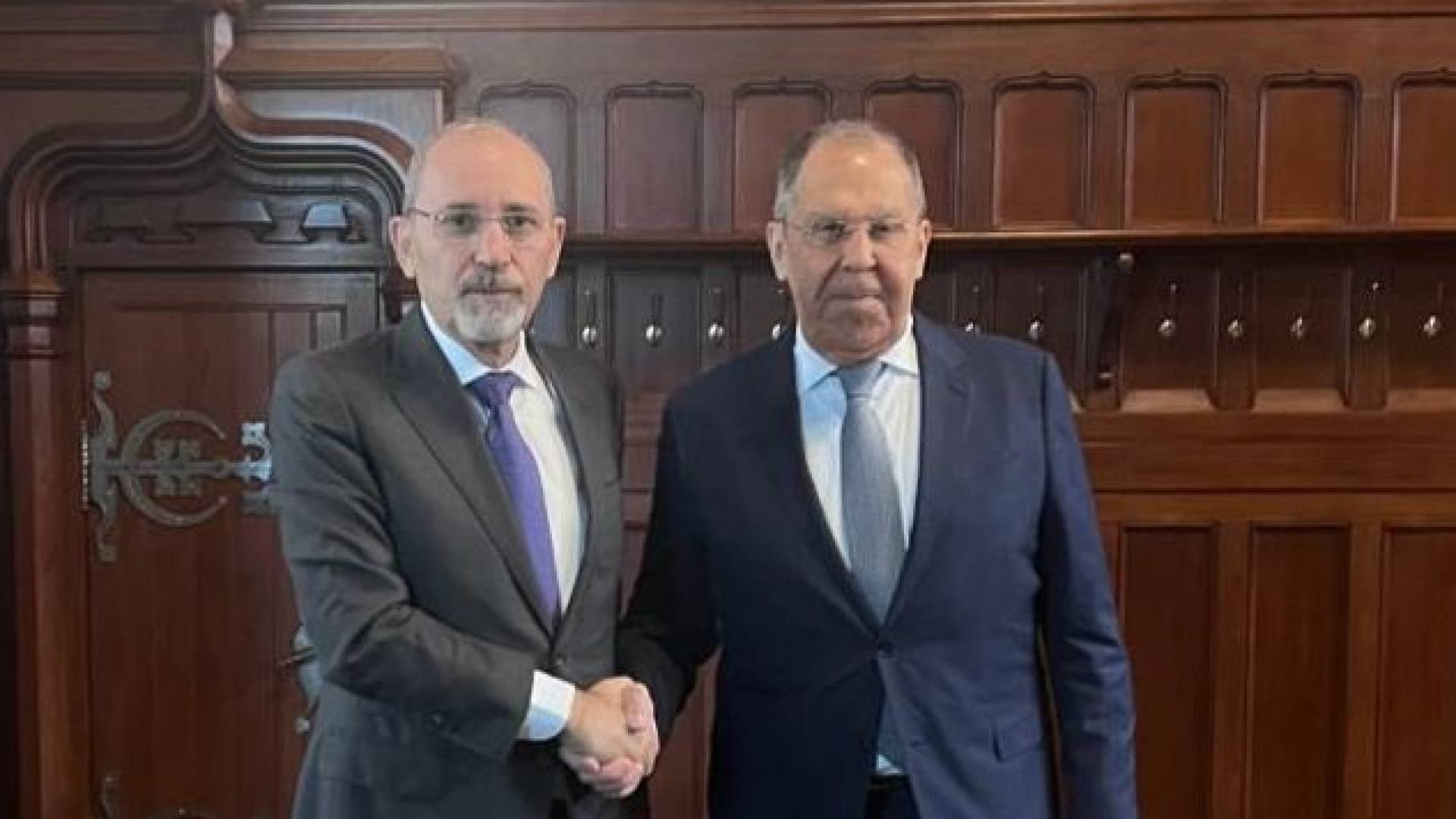 وزير الخارجية ايمن الصفدي ولافروف