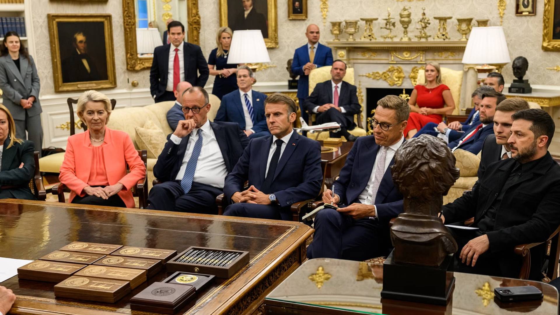 ترمب يلتقي زعماء أوروبيين