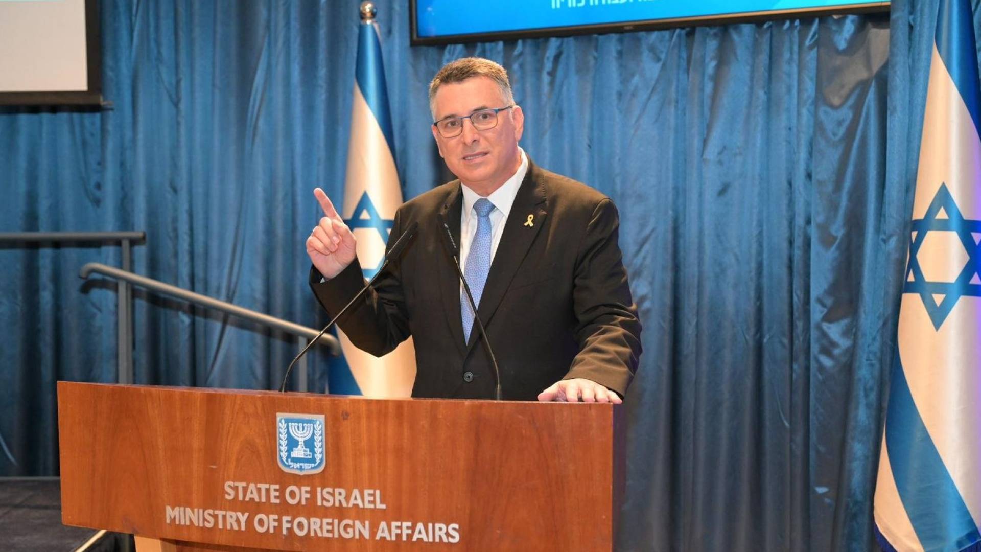 وزير خارجية الاحتلال جدعون ساعر