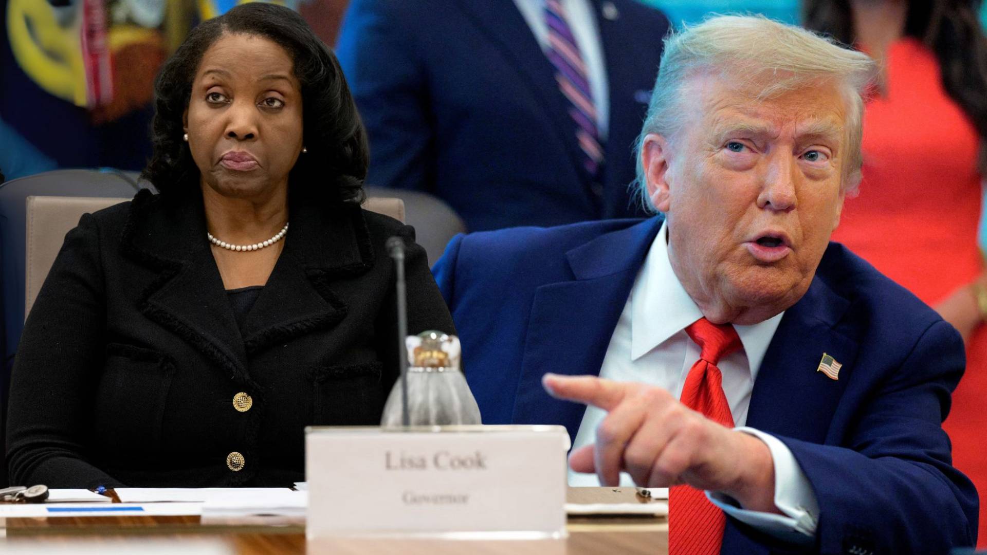 الرئيس الأمريكي دونالد ترمب، عضوة مجلس حكام الاحتياطي الفدرالي  ليزا كوك
