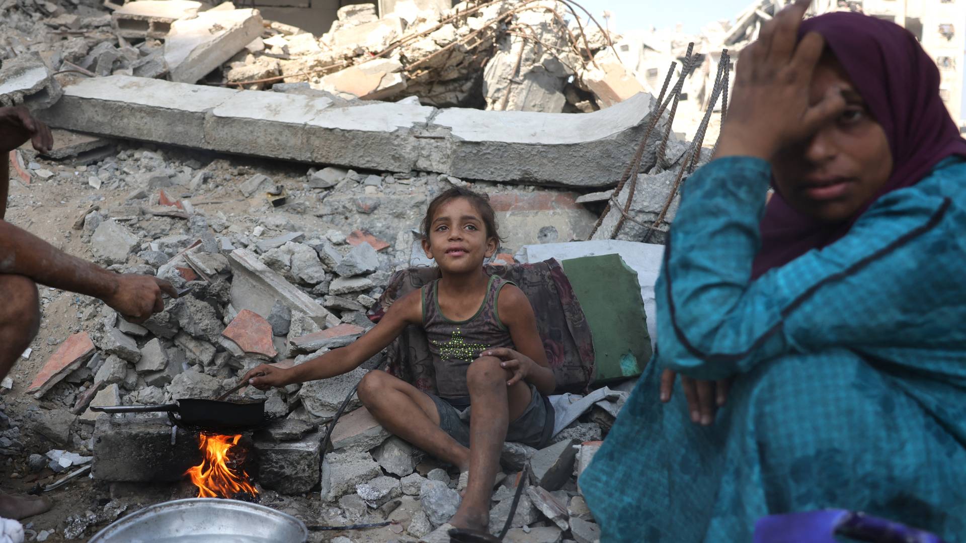 اثار الدمار في قطاع غزة