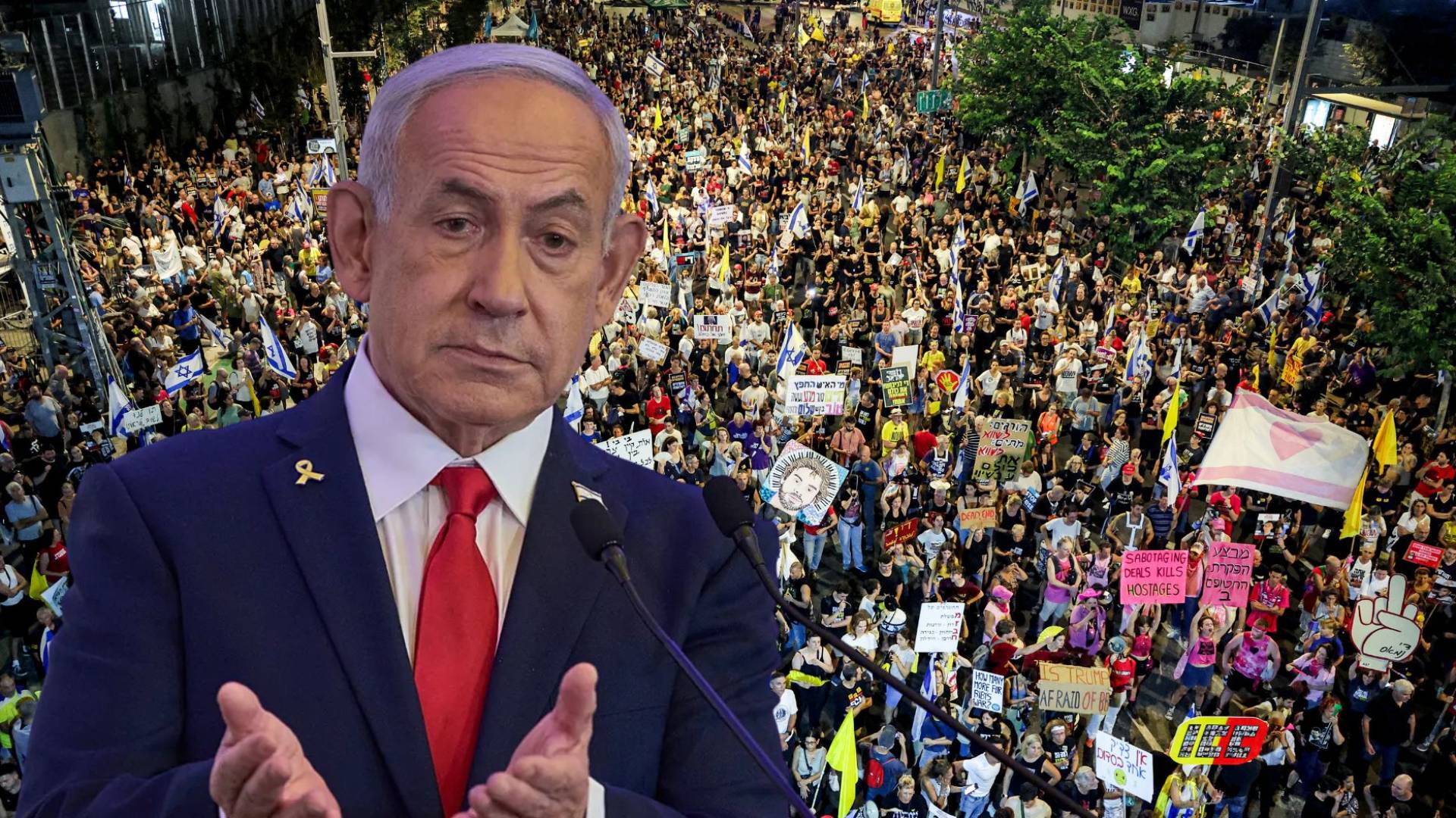 شوارع تل أبيب تغلي للمطالبة بصفقة تبادل.. ونتنياهو يتمسك بالخيار العسكري في غزة