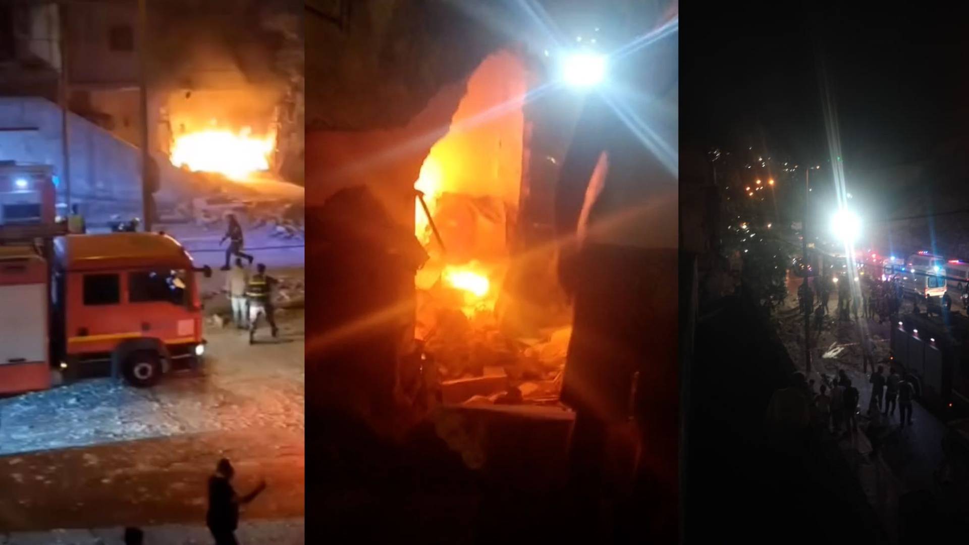 التعامل مع حريق جراء تسرب الغاز داخل منزل في منطقة النصر