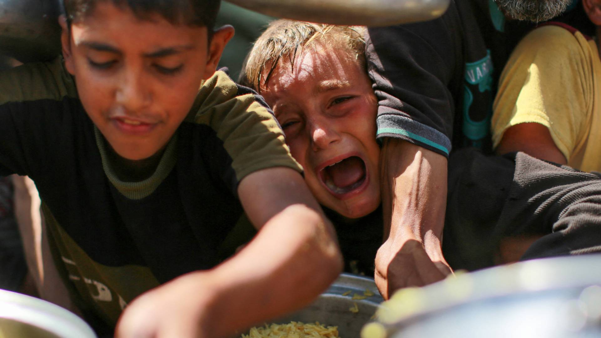 صورة تعبر عن مجاعة غزة