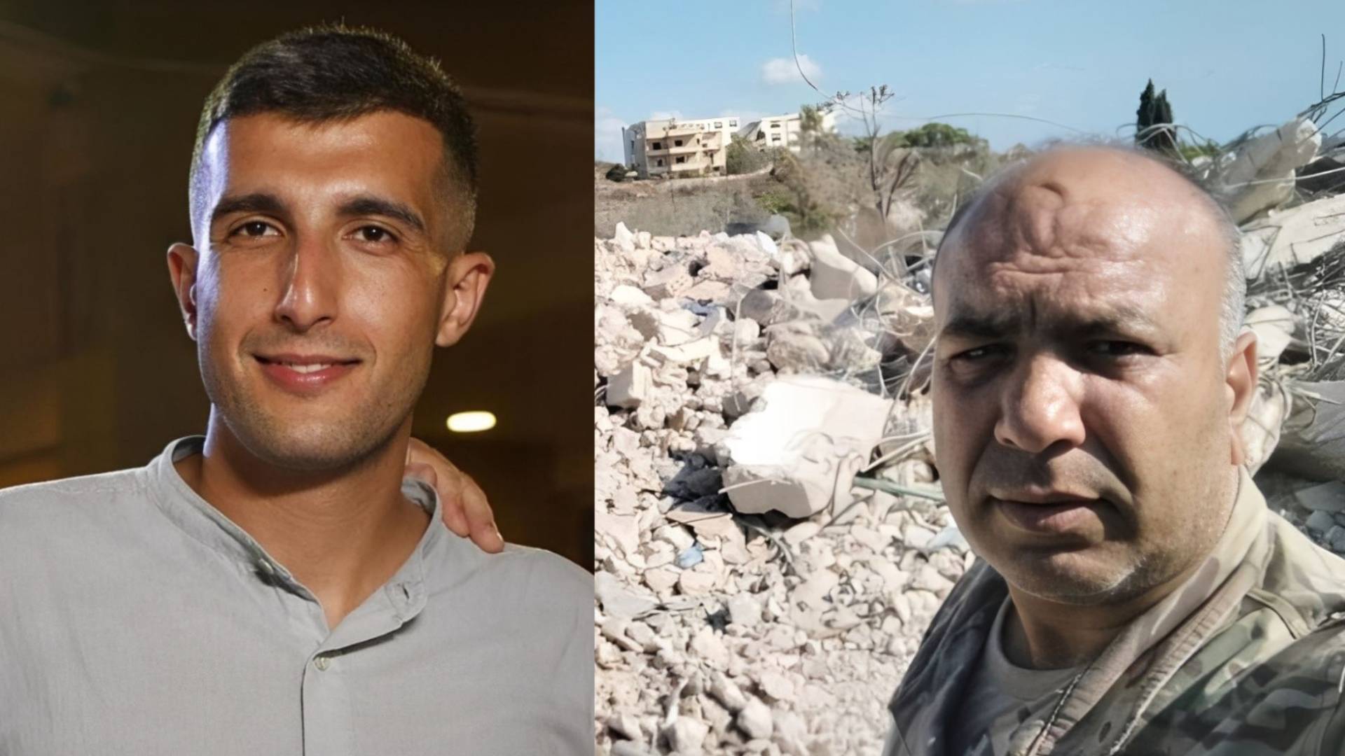 الملازم أول محمد إسماعيل (يسارا)، المعاون اول رفعت الطعيمي (يمينا)