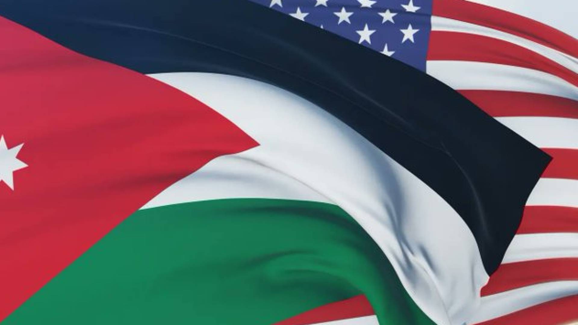 علم الاردن و الولايات المحدة