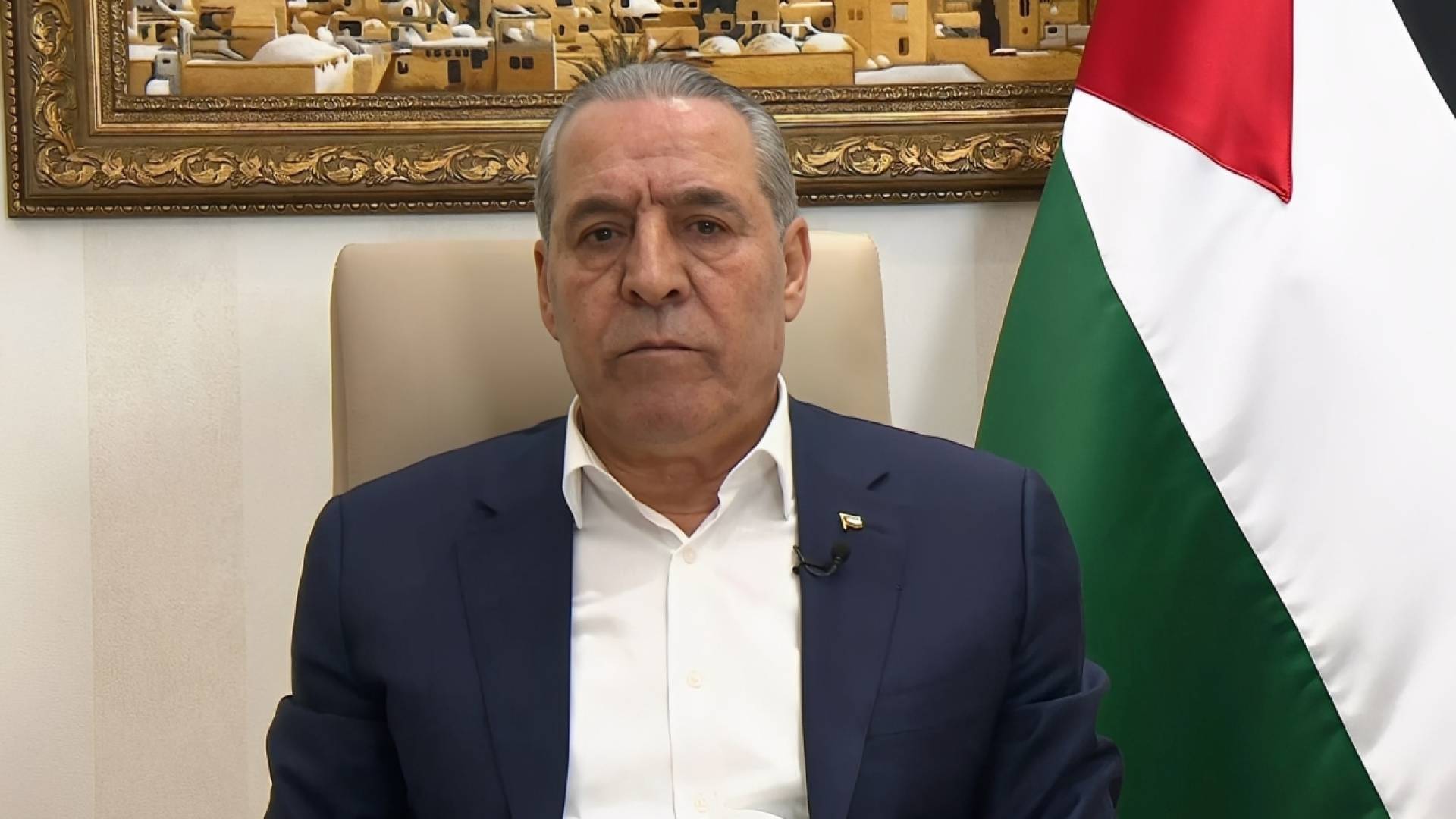 نائب الرئيس الفلسطيني، حسين الشيخ