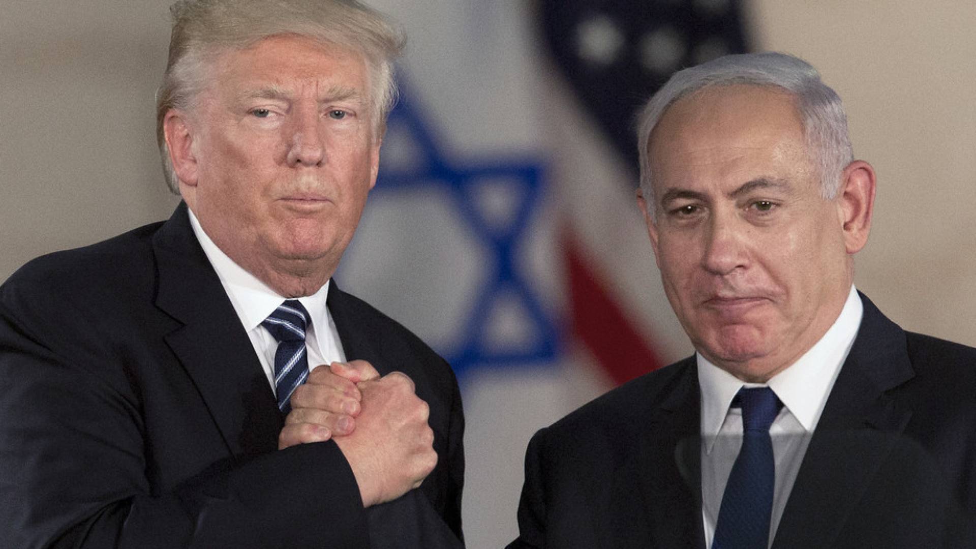 الرئيس الامريكي دونالد ترمب ونتنياهو