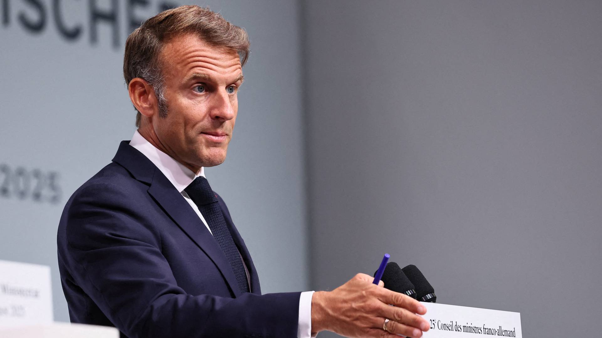 لرئيس الفرنسي، إيمانويل ماكرون