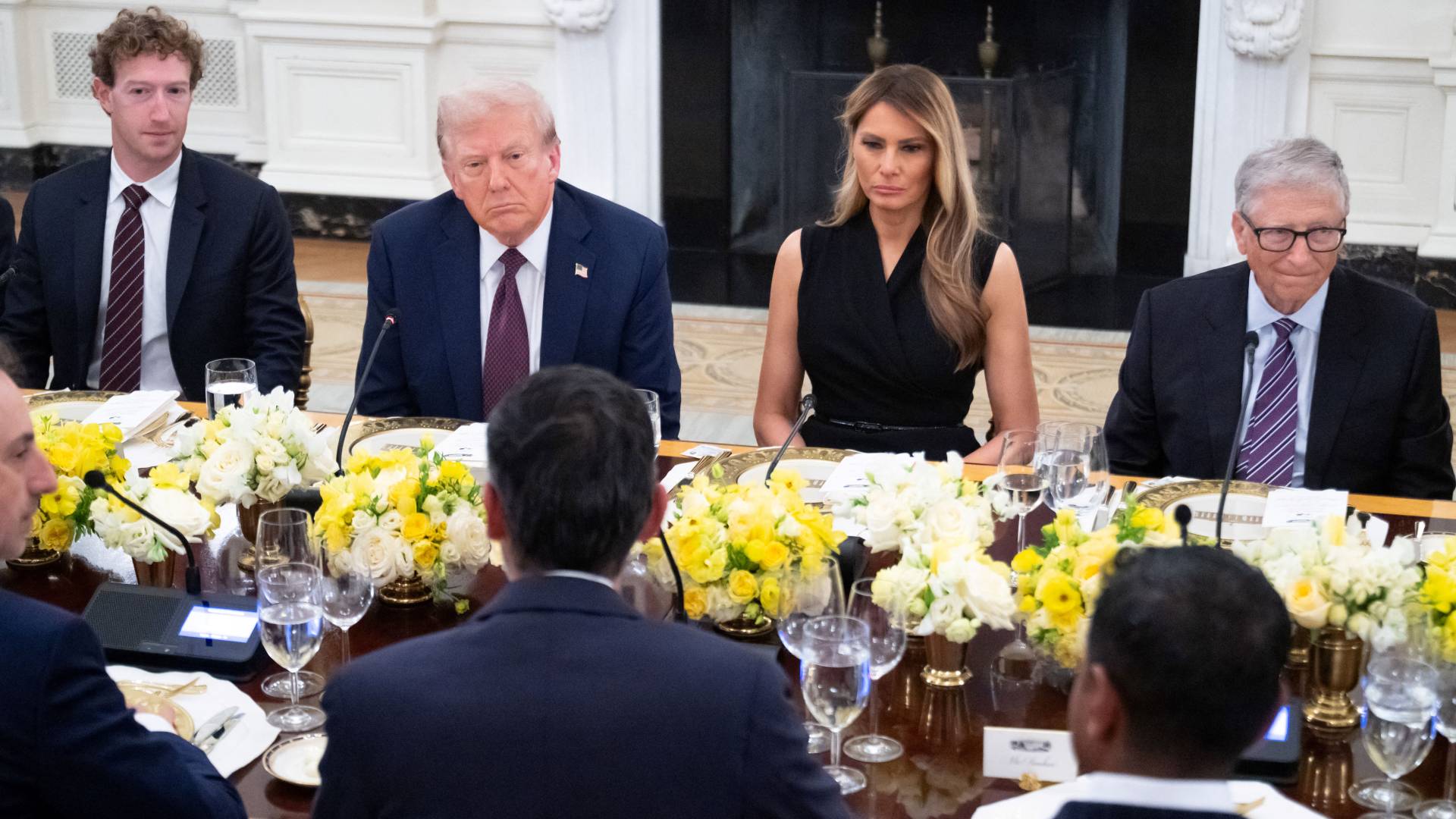 حفل عشاء أقيم في البيت الأبيض بحضور كبار رؤساء شركات التكنولوجيا الأمريكية