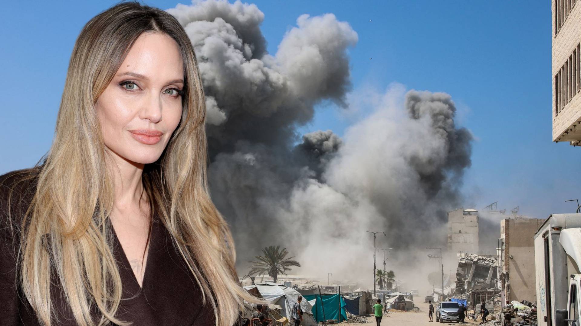 أنجلينا جولي تندد بجرائم الاحتلال بغزة