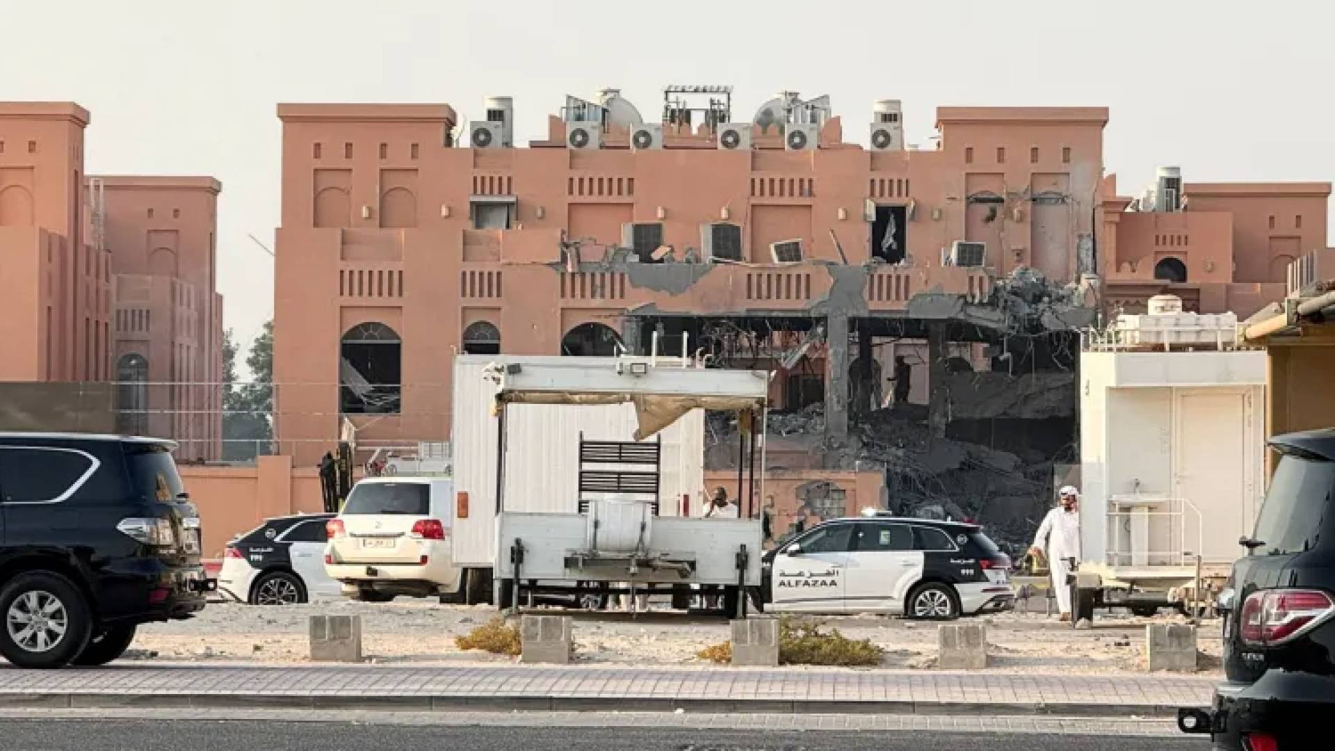 المبنى الذي استهدفه الاحتلال في قطر