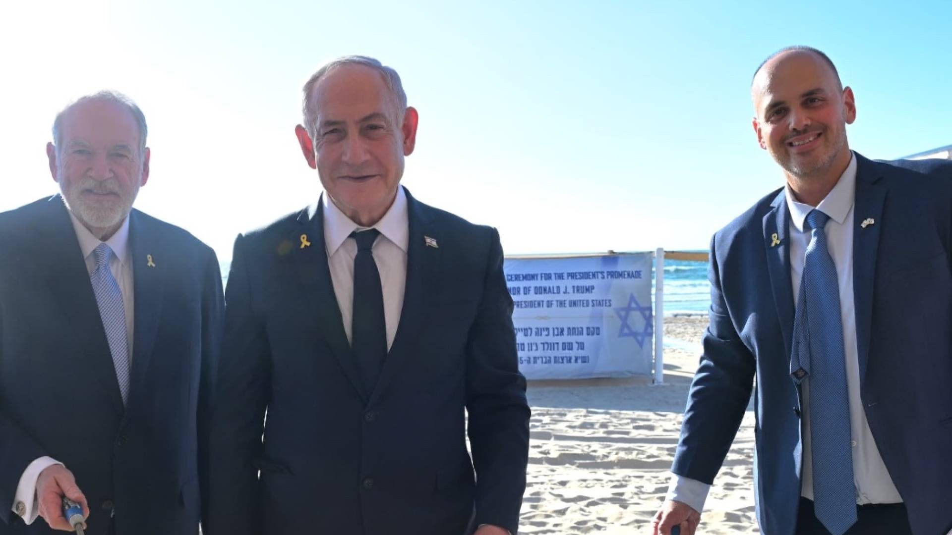 نتنياهو يضع حجر أساس لممشى جديد