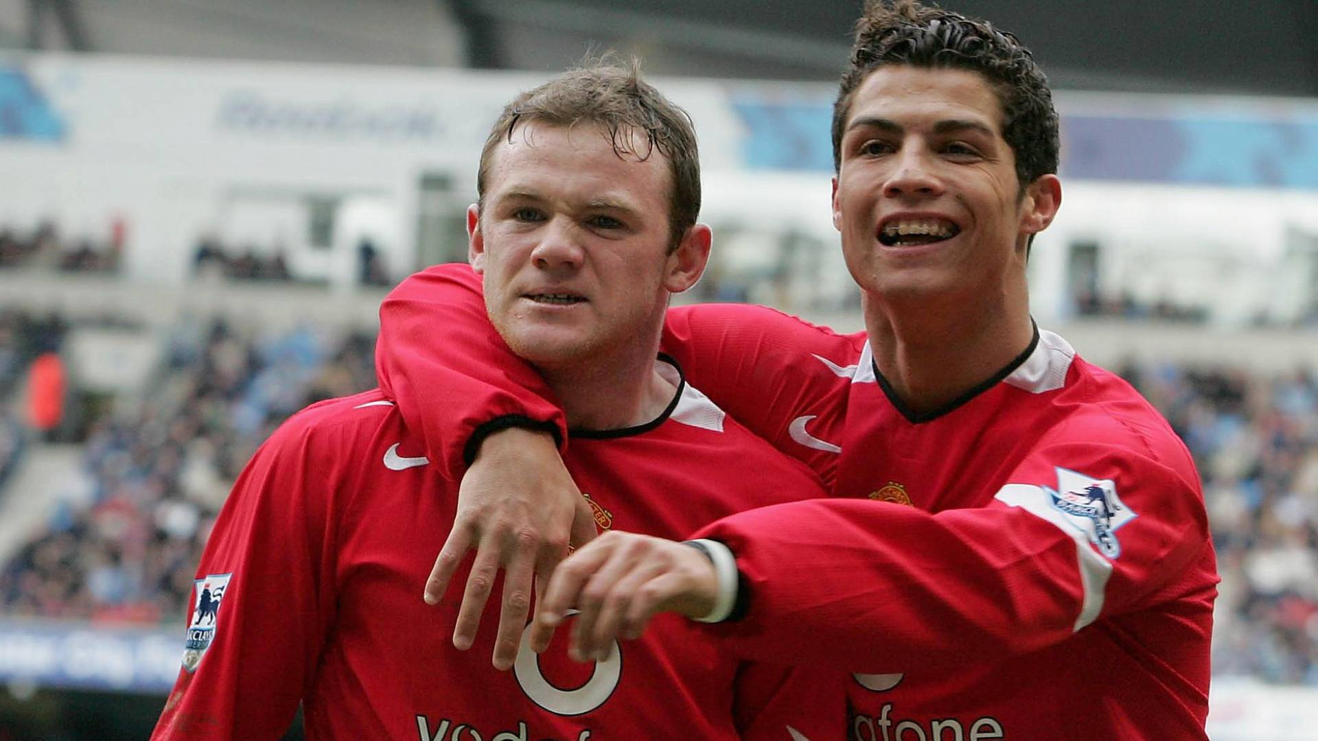 النجم كريستيانو رونالدو مع واين روني