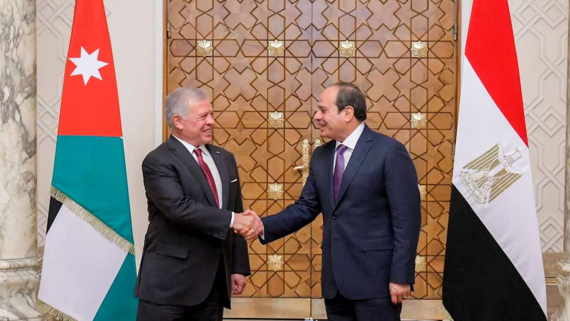 الملك عبدالله الثاني والرئيس المصري عبد الفتاح السيسي