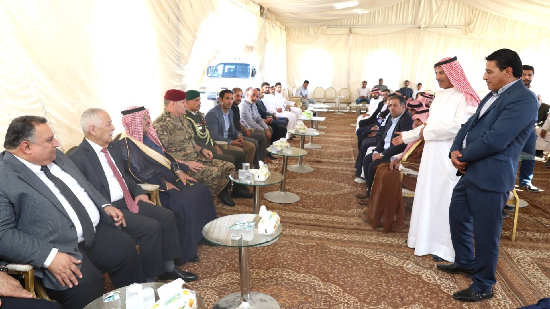 العيسوي يعزي عشائر بني خالد والسردية