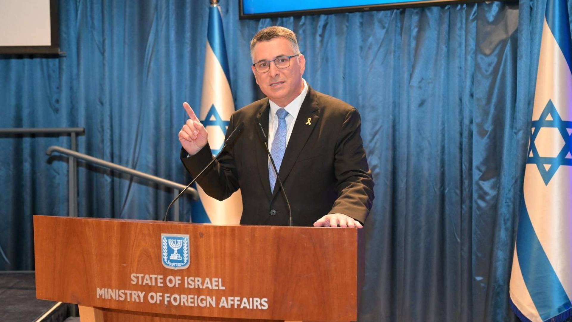 وزير خارجية الاحتلال الإسرائيلي جدعون ساعر