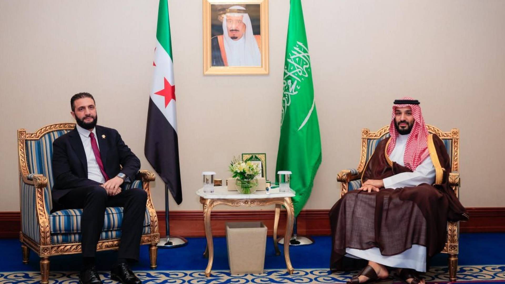 ولي العهد السعودي والرئيس السوري