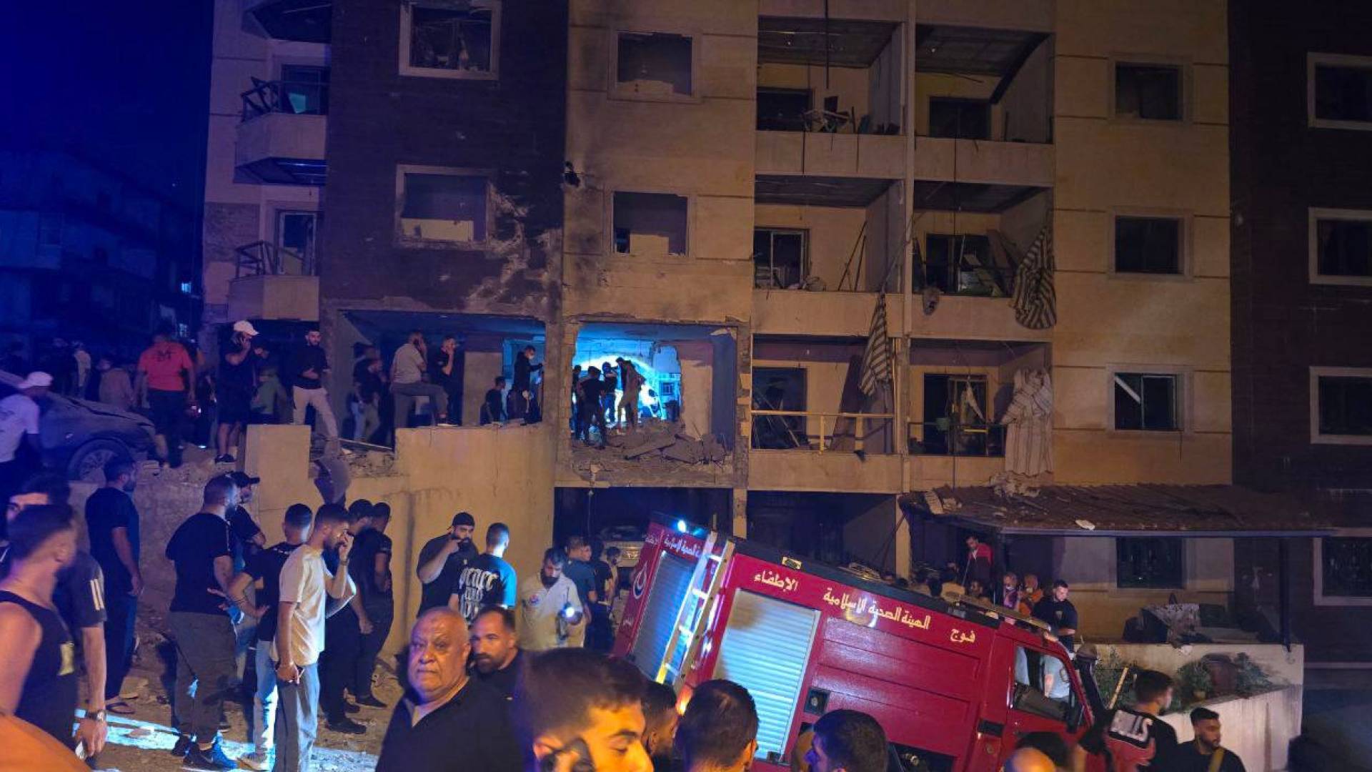 "الصحة اللبنانية": 8 إصابات بينهم أطفال في غارة للاحتلال على النبطية جنوبي لبنان