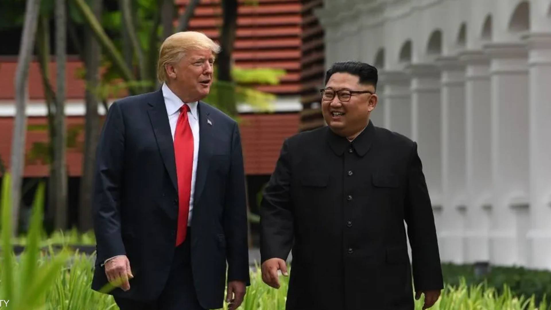 رئيس امريكا و رئيس كوريا الشمالية