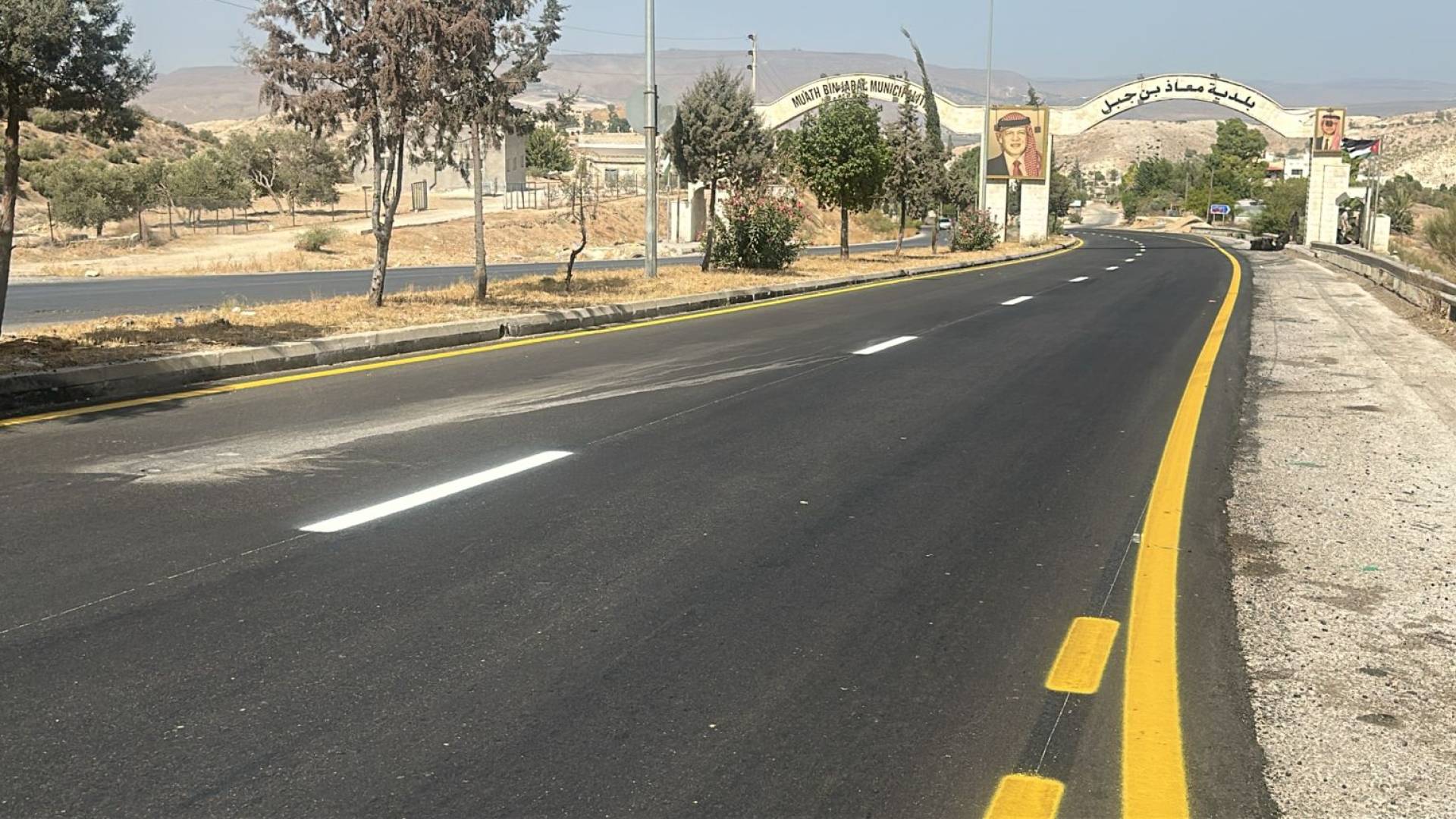صيانة شارع السلام بين إربد والأغوار الشمالية