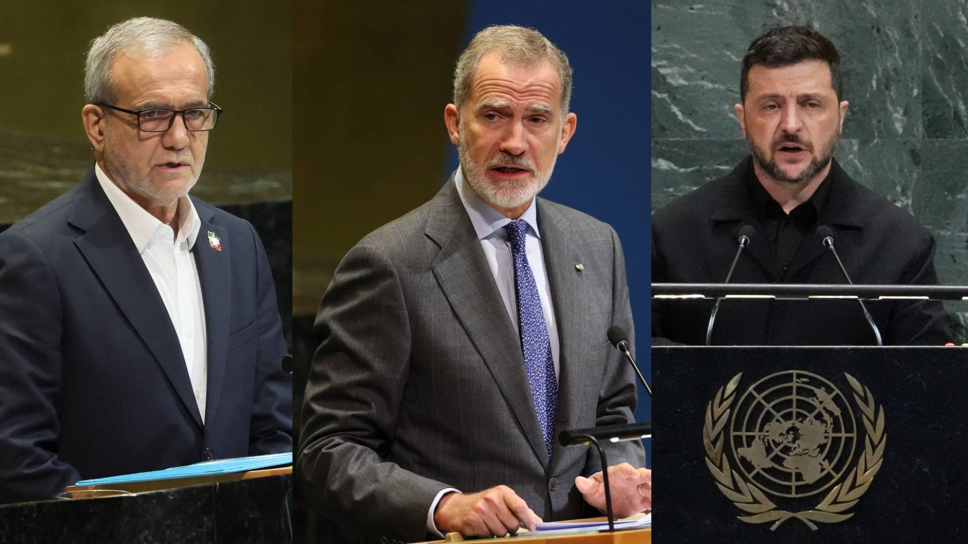"عار على المجتمع الدولي".. زعماء إسبانيا وأوكرانيا وإيران يهاجمون "النظام العالمي" في خطابات نارية بالأمم المتحدة