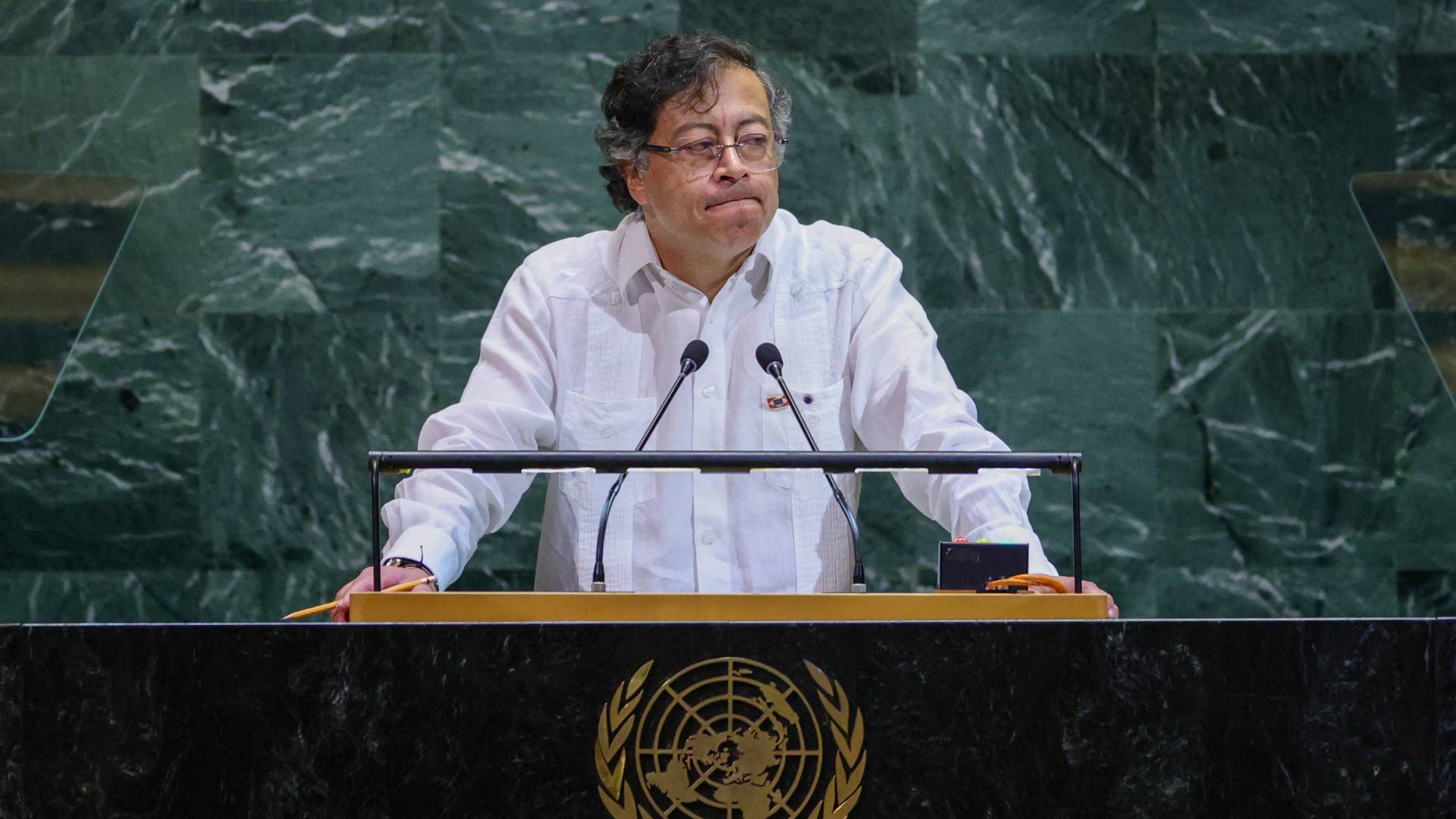 الرئيس الكولومبي، غوستافو بيترو