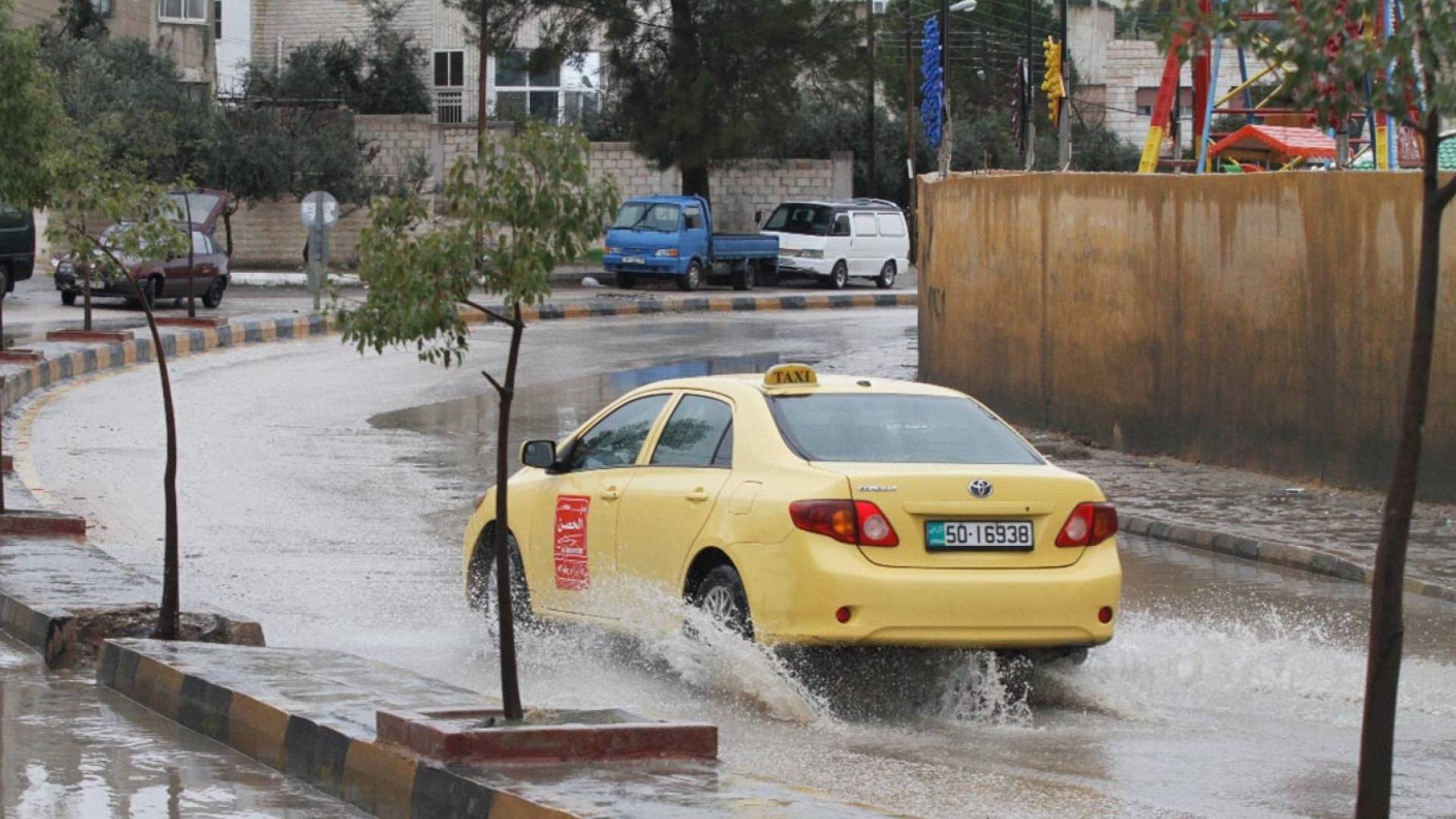 أمطار في إربد - أرشيفية