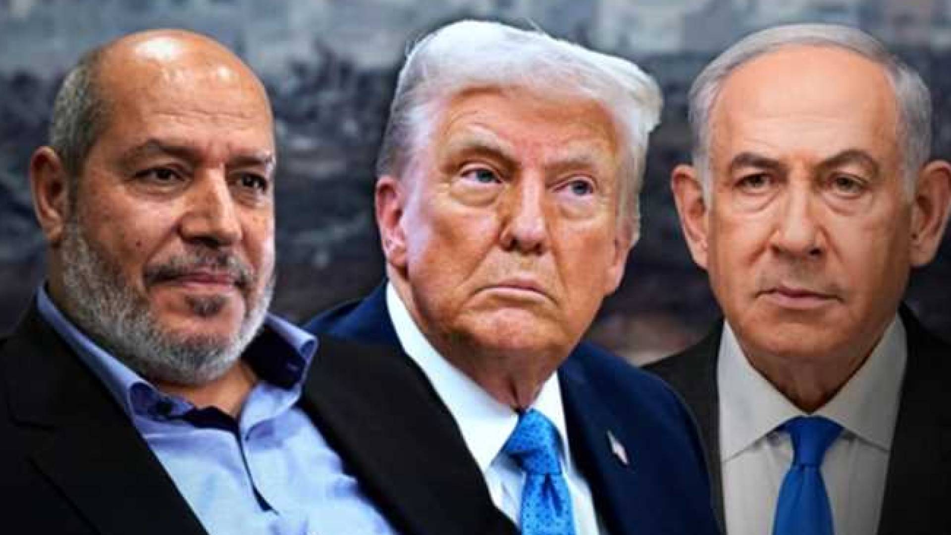 خليل الحية ونتنياهو وترمب