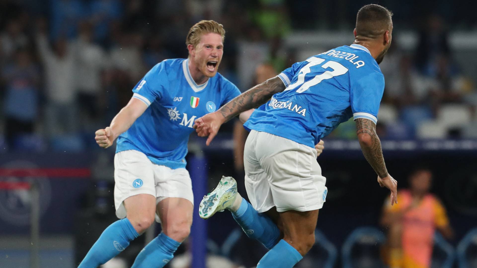 دي بروين يحسم الجدل حول علاقته بكونتي ويرد في دوري الأبطال