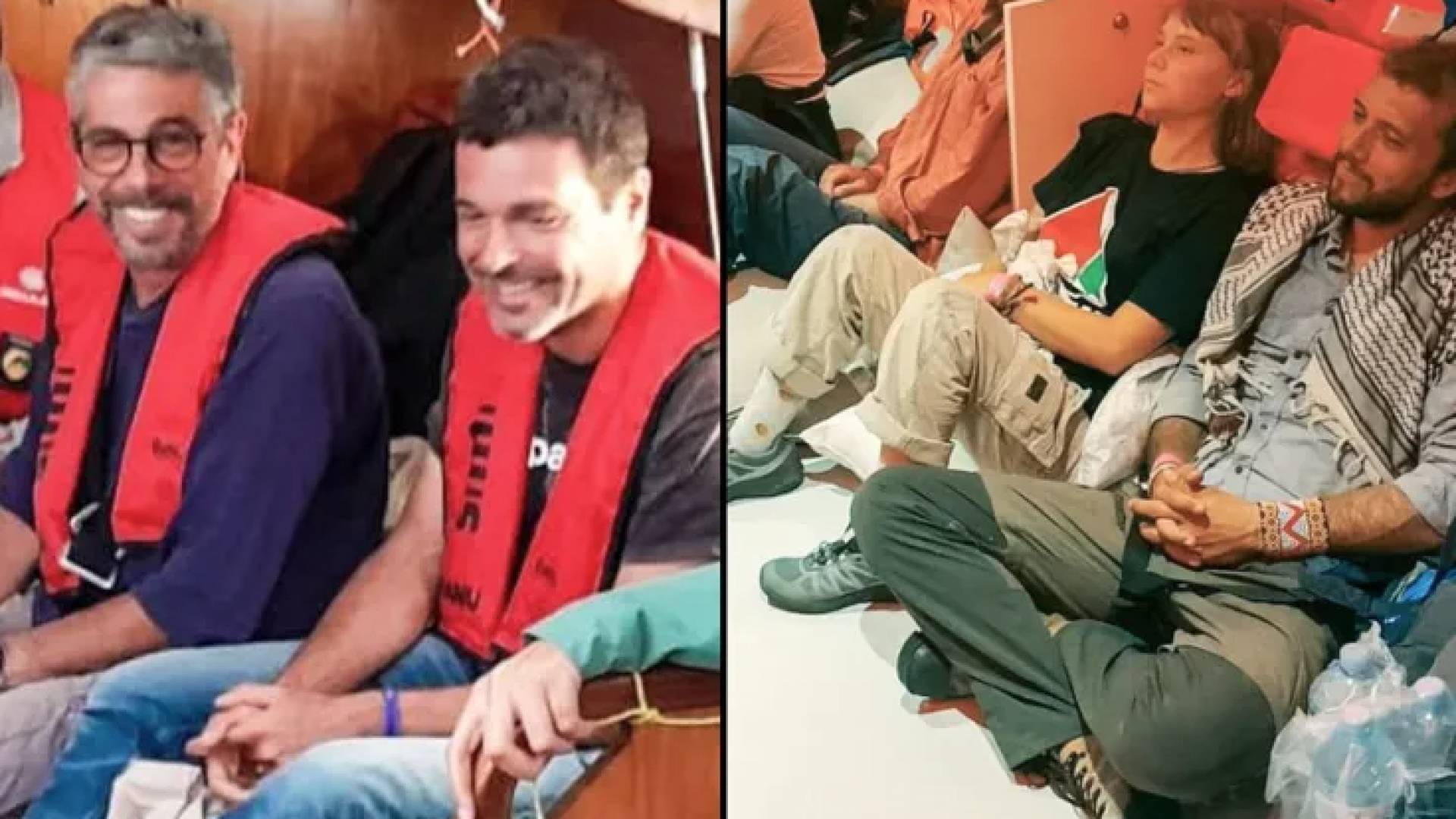 نشطاء  من أسطول الصمود