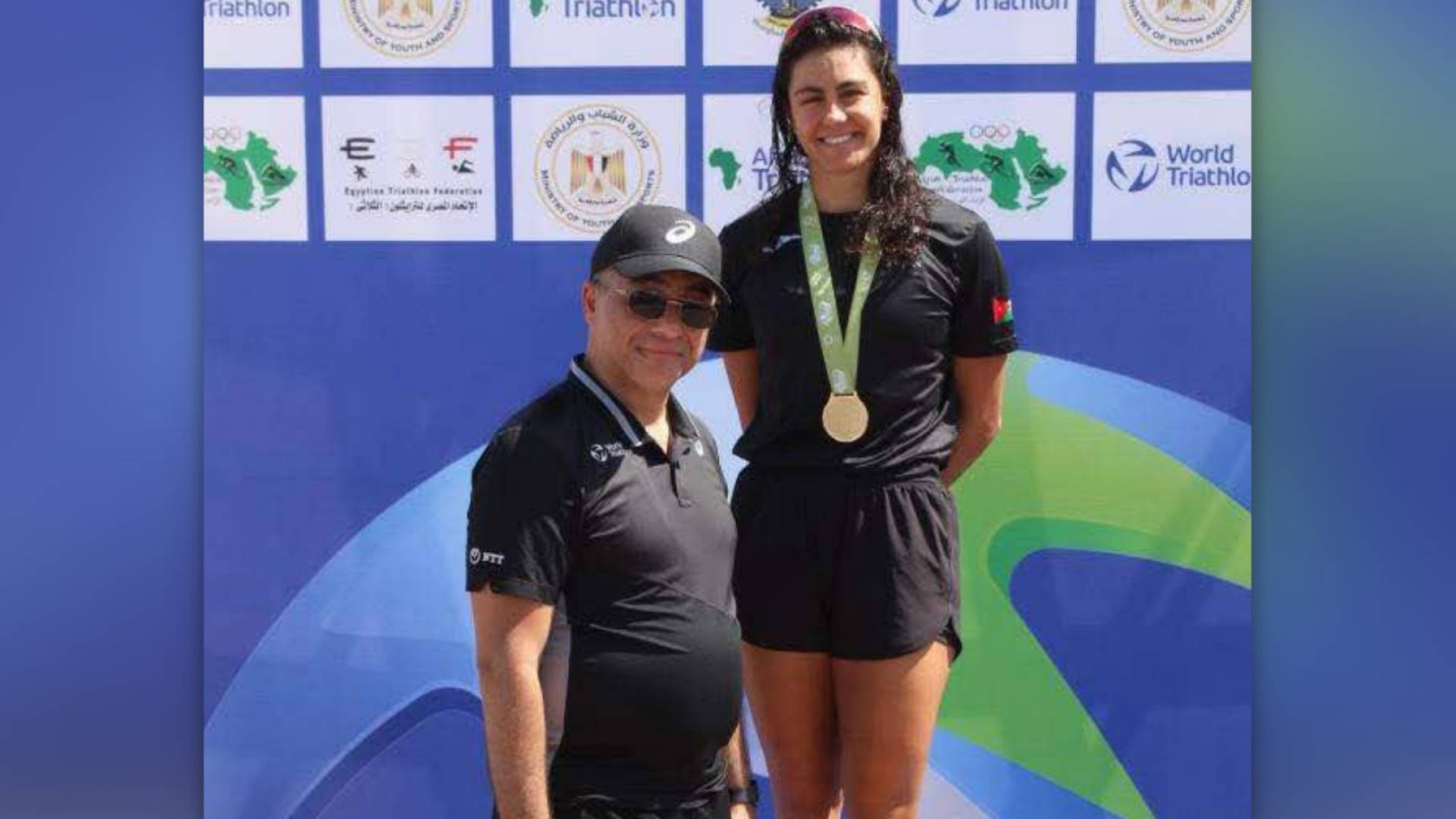 ليديا مصلح خلال تتويجها بالمركز الأول