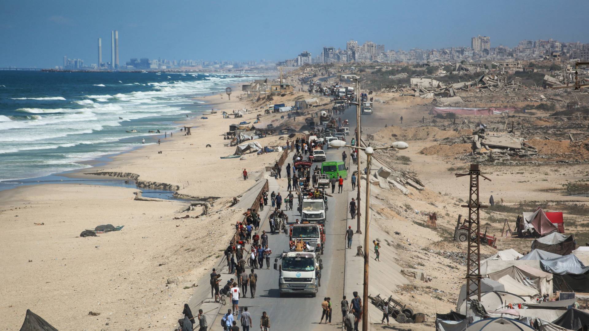 نازحون فلسطينيون في غزة