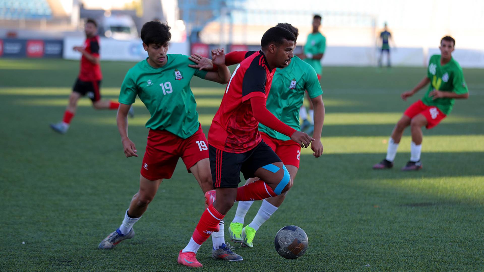 من مباراة سابقة للجزيرة