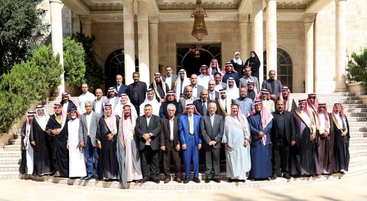 لقاءات رئيس الديوان الملكي الهاشمي يوسف حسن العيسوي مع الوفدين