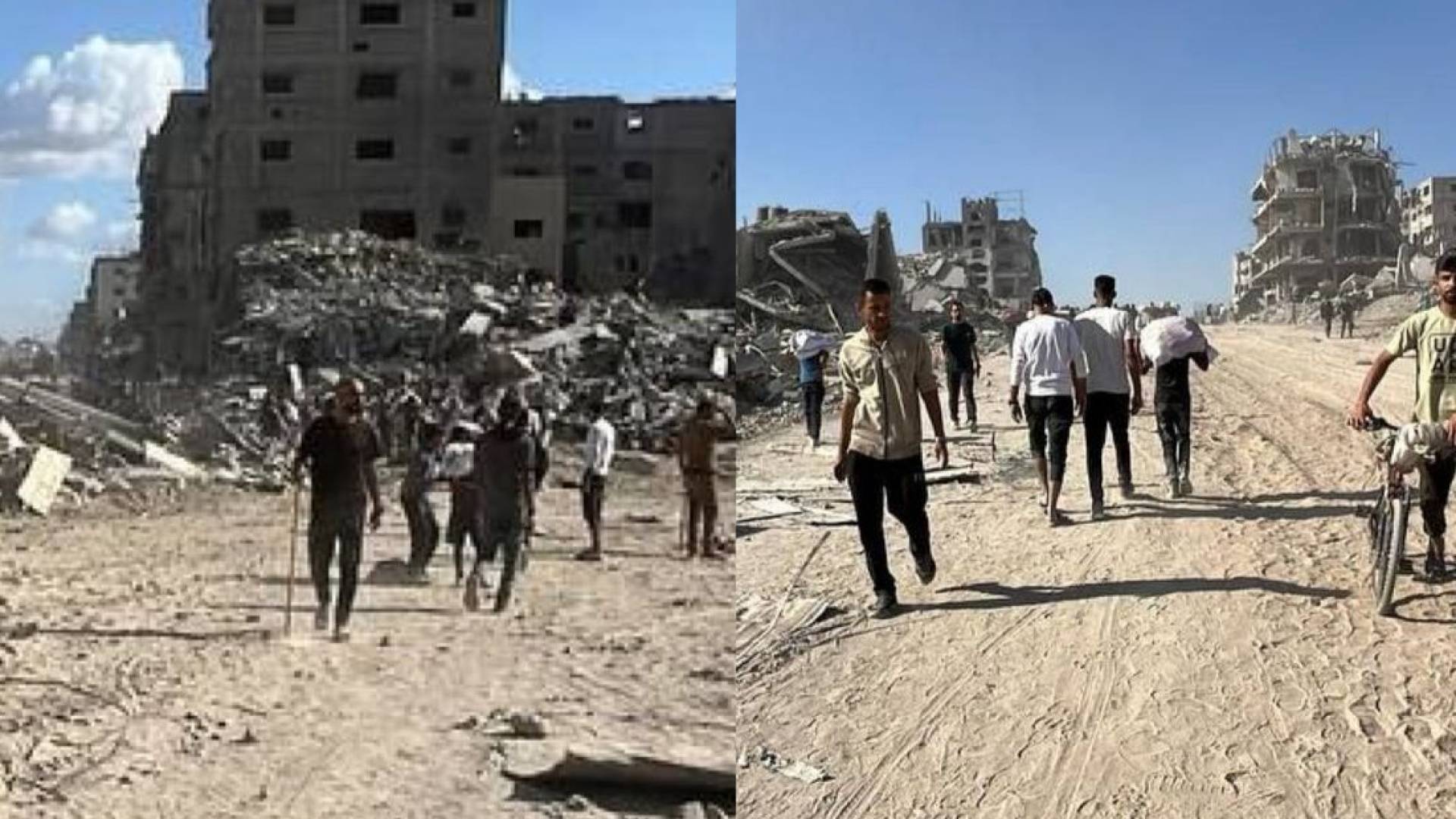 أهالي غزة يعودون إلى منازلهم التي هجروا منها قسرا