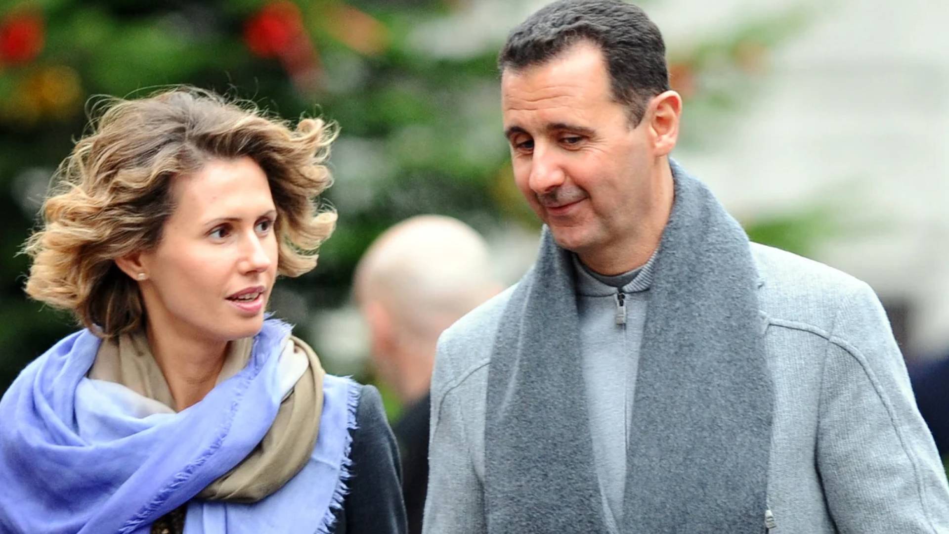 الرئيس السوري السابق بشار الأسد وزوجته أسماء